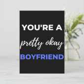 Je bent een  boyvriendin. bedankkaart (Staand voorkant)