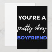 Je bent een  boyvriendin. bedankkaart (Voorkant / Achterkant)