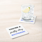 Je bent een  boyvriendin Black Kartonnen Onderzetters (Insitu)