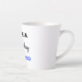 Je bent een  boyvriendin Black Latte Mok (Rechts)