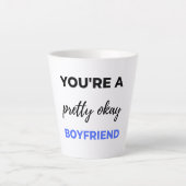 Je bent een  boyvriendin Black Latte Mok (Voorkant)