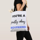 Je bent een  boyvriendin Black Tote Bag (Dichtbij)