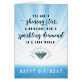 Je bent een Briljant Gem, een mousserende Diamond  (Voorkant)