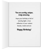 Je bent een Briljant Gem, een mousserende Diamond  (Binnen (Rechts))