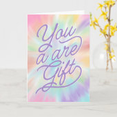 Je bent een cadeauleraar vriend van mam pastel kaart (Gele Bloem)