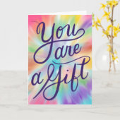 Je bent een cadeauleraarsvriend Dank je Kaart (Gele Bloem)