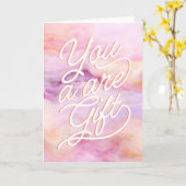 Je bent een cadeauleraarsvriend. kaart (Gele Bloem)