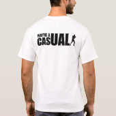 "Je bent een Casual" Boxing Updates T-Shirt (Achterkant)