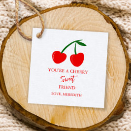 Je bent een Cherry Sweet Friend Valentijn Bedankjes Labels