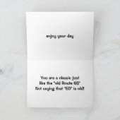 JE BENT EEN CLASSIC-50th, NET ALS RT. 66. Kaart (Binnen)