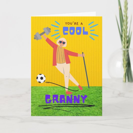 Je bent een Cool Granny Grandouders Day Kaart (Voorkant)