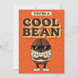 Je bent een Coole Boon grappige koffieboon woordgr Bedankkaart