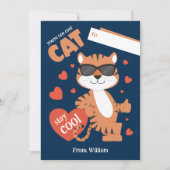 Je bent een coole kat Kinder Valentijnsdag Kaart (Voorkant)