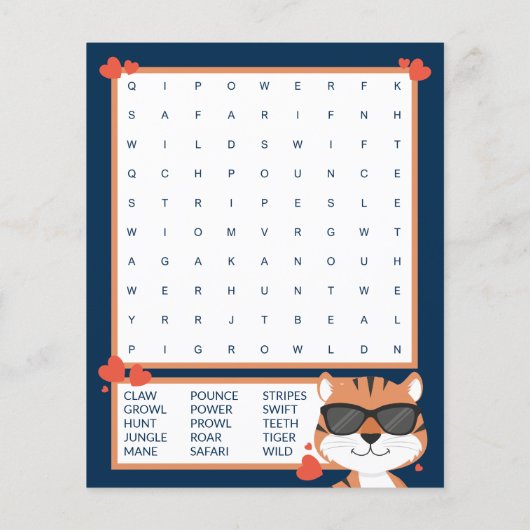 Je bent een coole kat Kinder Valentijnsdag Kaart (Achterkant)