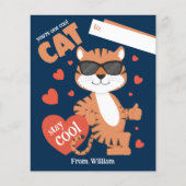 Je bent een coole kat Kinder Valentijnsdag Kaart (Voorkant)