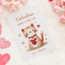 Je bent een Coole Kat Speelse Oranje Kitten Valent