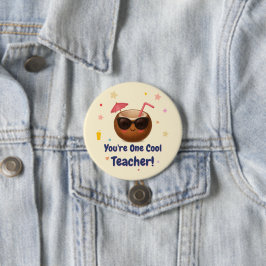 Je bent een coole leraar - Funny Coconut Button Pi