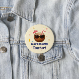 Je bent een coole leraar - Funny Coconut Button Pi