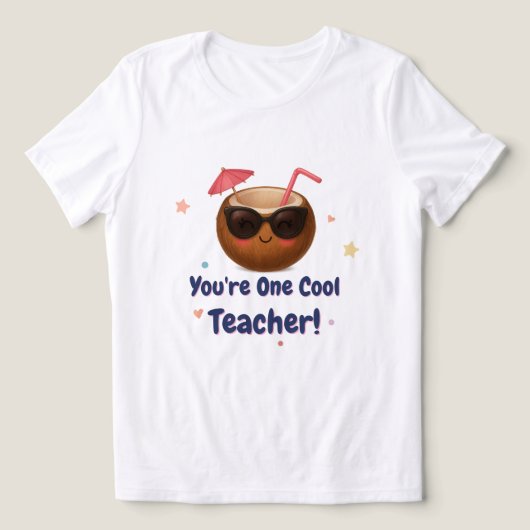 Je bent een coole leraar - Grappig Kokosnoot T-shi Tri-Blend Shirt (Design voorkant)