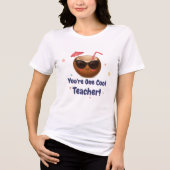 Je bent een coole leraar - Grappig Kokosnoot T-shi Tri-Blend Shirt (Voorkant)