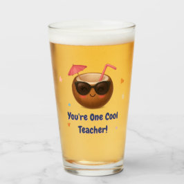 Je bent een coole leraar - Grappige Kokosnoot Glas