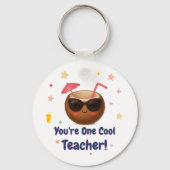 Je bent een coole leraar - Schattige kokosnoot Afs Sleutelhanger (Voorkant)