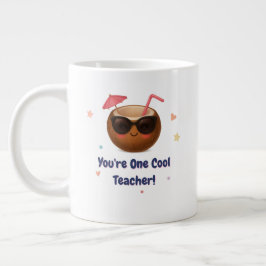 Je bent een coole leraar - Schattigee kokosnoot Grote Koffiekop