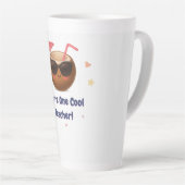 Je bent een coole leraar - Schattigee kokosnoot la Latte Mok (Rechterhoek)