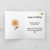 Je bent een-derful grillige  verjaardag Kaart (Binnen)