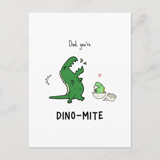 Je bent een Dino-mite Briefkaart (Voorkant)
