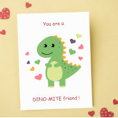 Je bent een Dino-Mite Vriend Klas Valentijnskaart Feestdagen Kaart
