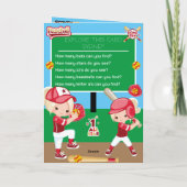 Je bent een-doolhof-blonde meisjes softbal verjaar kaart (Achterkant)