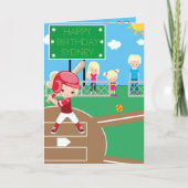 Je bent een-doolhof-blonde meisjes softbal verjaar kaart (Voorkant)