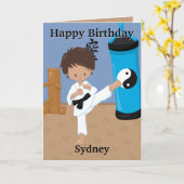 Je bent een-doolhof-ing etnische jongens karate ve kaart (Gele Bloem)