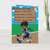 Je bent een-doolhof-ing zwarte jongens track ster kaart (Achterkant)