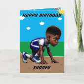 Je bent een-doolhof-ing zwarte jongens track ster kaart (Voorkant)