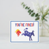 Je bent een echte democraat die Trump wil verdedig Briefkaart (Staand voorkant)