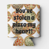 Je bent een echte pizza werk! blikjeskoeler (Achterkant)