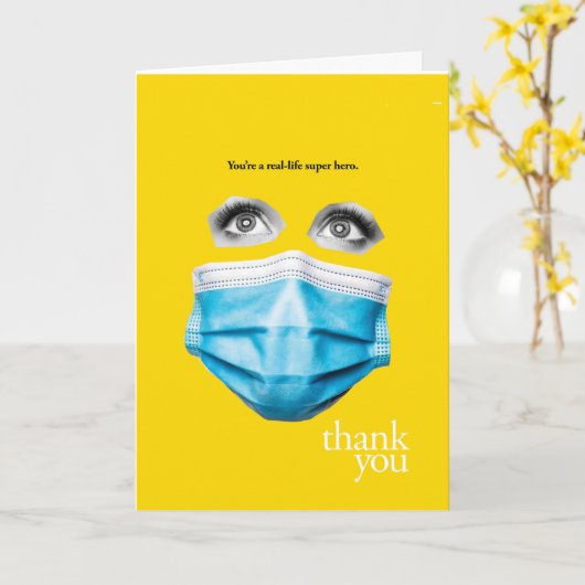 Je bent een echte superheld kaart (Gele Bloem)