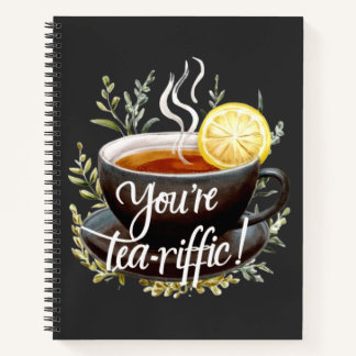Je bent een echte tea-riffic! Grappige theeliefheb Notitieboek