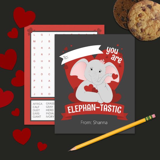 Je bent een Elephan-Tastic Kinder Valentijnsdag Ka