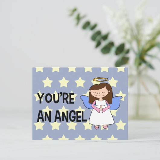 Je bent een engel briefkaart (Staand voorkant)