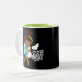 Je bent een engel tweekleurige koffiemok (Voorkant links)