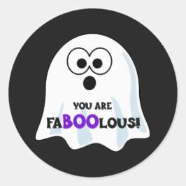 Je bent een FaBOOlous Halloween Geest Ronde Sticker