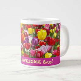 Je bent een FANTASTISCHE Baas! Grote mokken tulpen