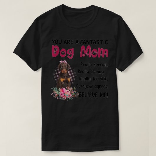 Je bent een Fantastische Dog Mam Happy Moederdag L T-shirt (Design voorkant)