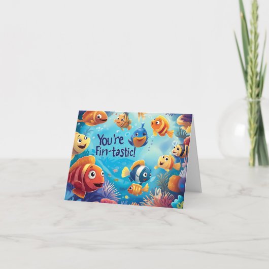 Je bent een fantastische Kinder Valentijnsdag Kaar Feestdagen Kaart (Voorkant)