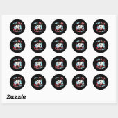 Je bent een floss-ome Schattige gebit Ronde Sticker (Vel)