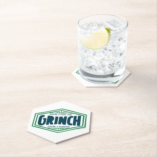 Je bent een Foute One Grinch Kartonnen Onderzetters (Insitu)