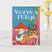 Je bent een FUNgi Guitar-spelpaddenstoel Kaart (Gele Bloem)